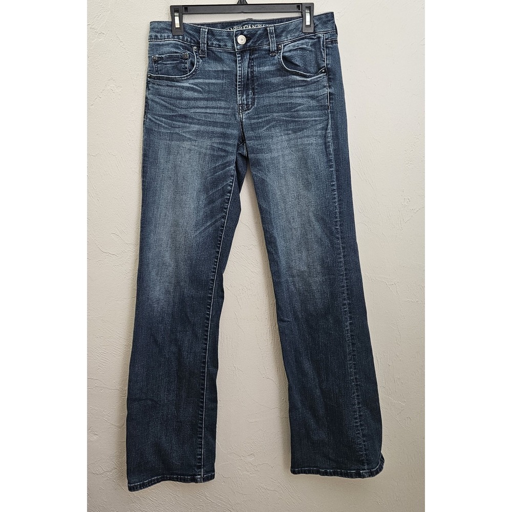 Classic Women's Dark Blue Straight-Leg Jeans